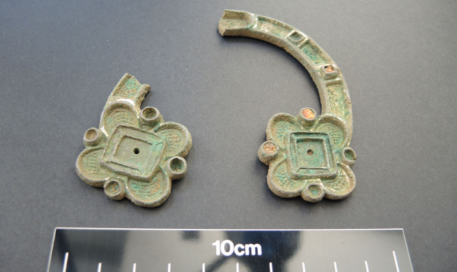 The 8th or 9th Century piece of jewellery, found in north-east Fife, has caused excitement in archaeological circles.