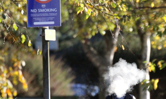 The 'no smoking' signs are often ignored.