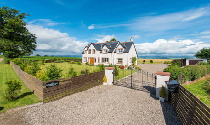 Knowehead Grange, near Perth, which changed hands for nearly £500,000 in just two days.