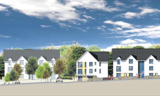 An artists impression of some of the housing planned for Dundees Western Gateway.