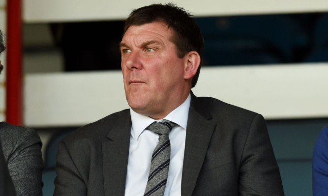 Tommy Wright was at Dens Park to check out Dundee on Wednesday night.