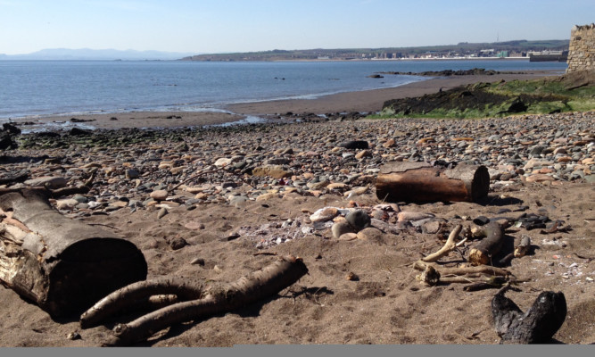 Police say they will patrol the beach at Ravenscraig Park after reports teenagers were starting fires and leaving mess at the beauty spot.