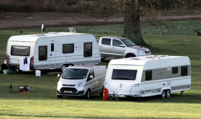 Some of the travellers at Camperdown Park.