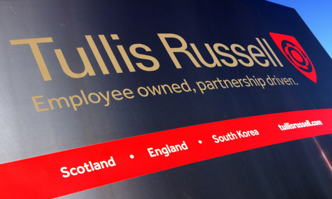Kris Miller, Courier, 22/11/13. Picture today shows the sign for Tullis Russell at the biomass site in Glenrothes, Fife.