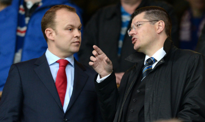 SPFL commercial director Scott Steedman (left) and chief executive Neil Doncaster.