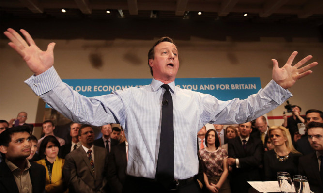David Cameron speaks to business leaders.