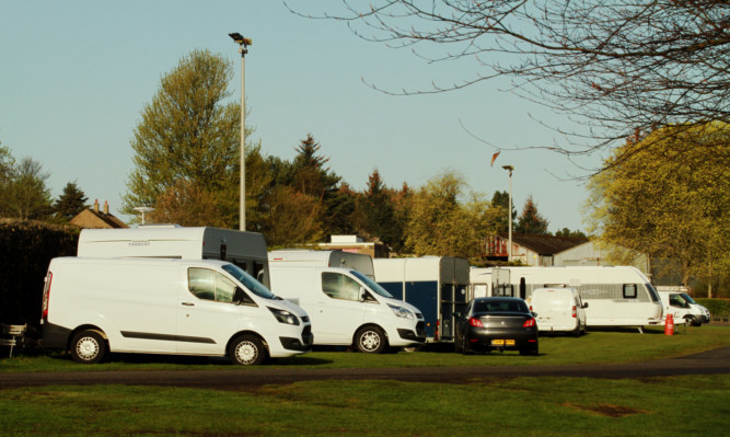 Travellers at Caird Park.