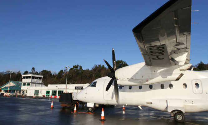 Passenger numbers fell by 537 at Dundee Airport.