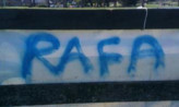 One of the graffiti tags.