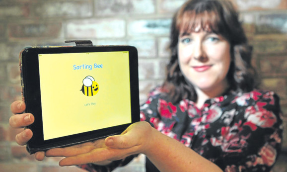 Jade Woodwards tablet app is intended to help teach children about tidying.