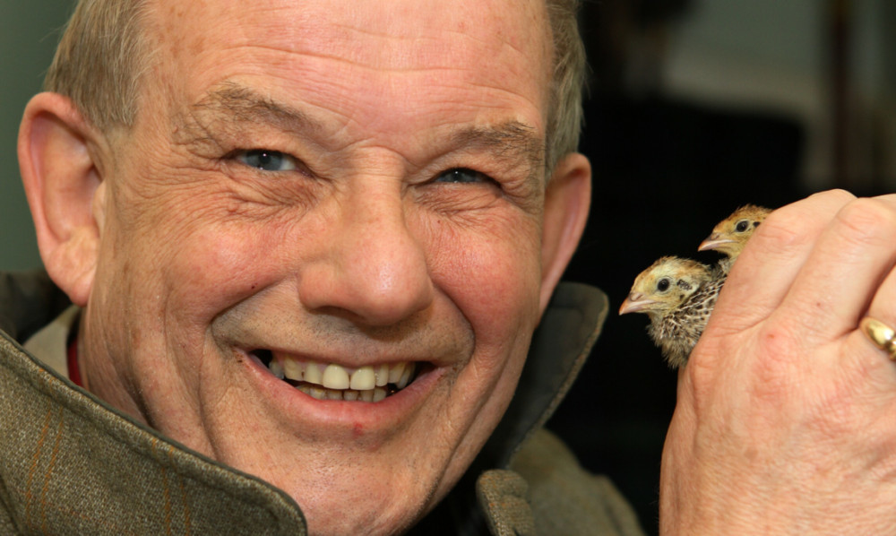 Alan with Worcester and Jeeves.