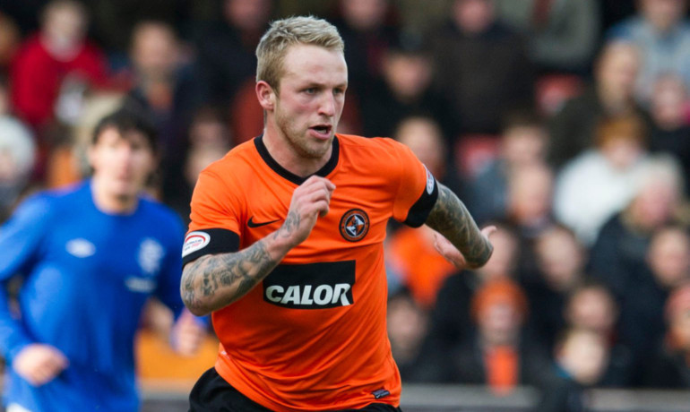 United striker Johnny Russell.