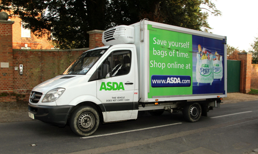 A view of an ASDA delivery van in Much Hadham, Hertfordshire. PRESS ASSOCIATION Photo. Picture date: Sunday March 25, 2012. Photo credit should read: Yui Mok/PA Wire