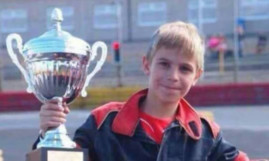 Young stock car driver Keir Millar, 11, who passed away over the weekend.