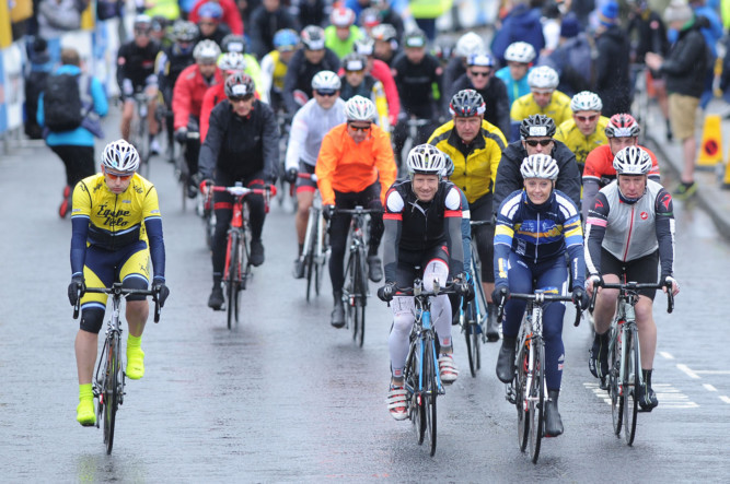 Despite heavy rain, Sundays 81-mile Etape Caledonia cycling challenge through Highland Perthshire was hailed a major success. Charity was the big winner  more than £380,000 was raised for official partner Marie Curie Cancer Care  and 5,000 cyclists from all corners of the UK took part.