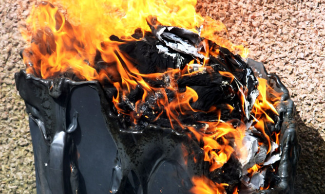 Thousands of pounds are wasted because of wheelie bin fires.