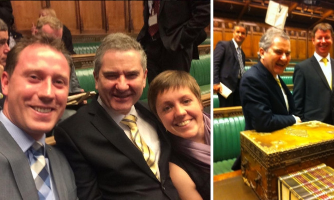 SNP members broke rules by posting pictures from inside the House of Commons on Twitter.