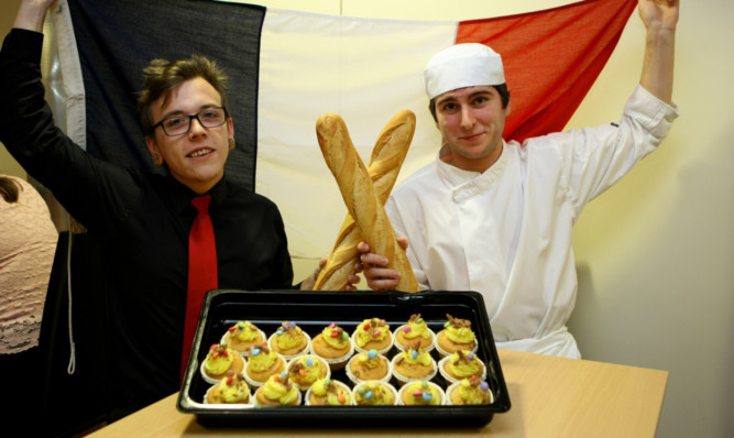 Dan Docherty, left, and Luke Kingham are looking forward to their placement with Albert Roux in France.