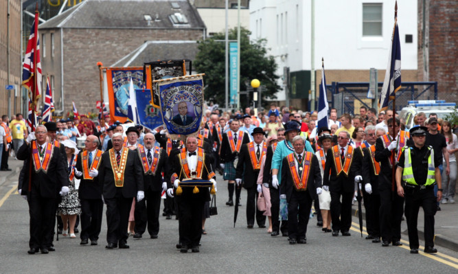 The Orange Order has been permitted to march in Perth next month as long as it applies and pays for a Temproary Traffic Regulation Order.