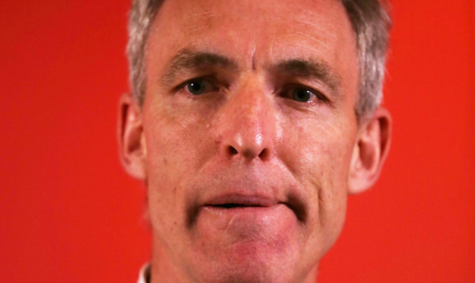 Jim Murphy announcing his plan to resign.