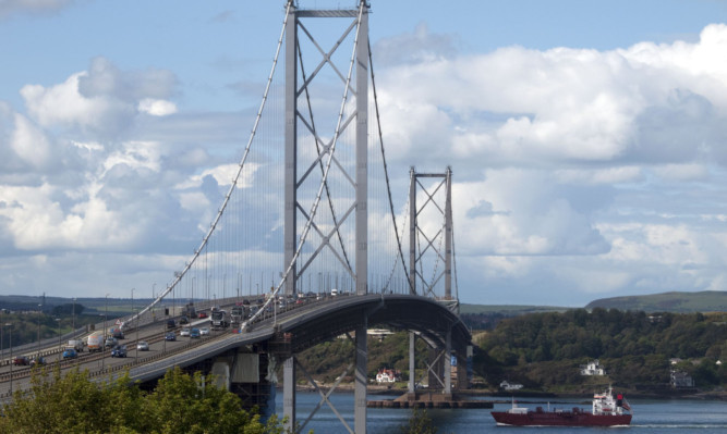 Workers will be checking the condition of the main cable on the Forth Road Bridge.