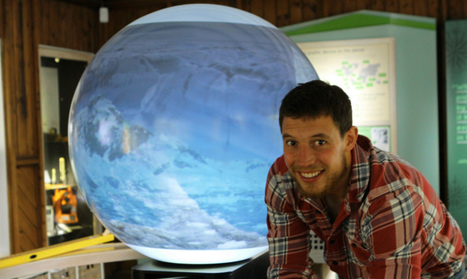 Benno at the Scottish Royal Geographical Society.