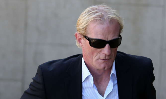 Former footballer Colin Hendry arrives at Blackpool Magistrates' Court.
