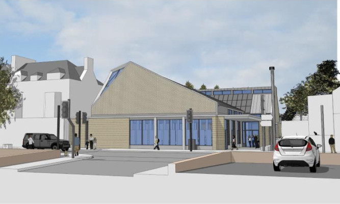 An artists impression of the church the parish council hopes to be able to build.