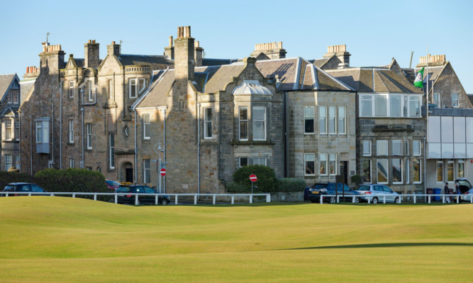 The house offers unspoiled views of the 18th hole at the Old Course in St Andrews.
