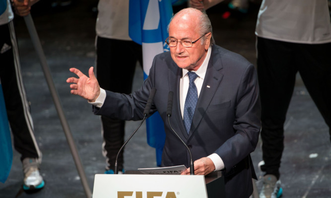 Sepp Blatter speaks during the 65th Fifa Congress Opening Ceremony  in Zurich.