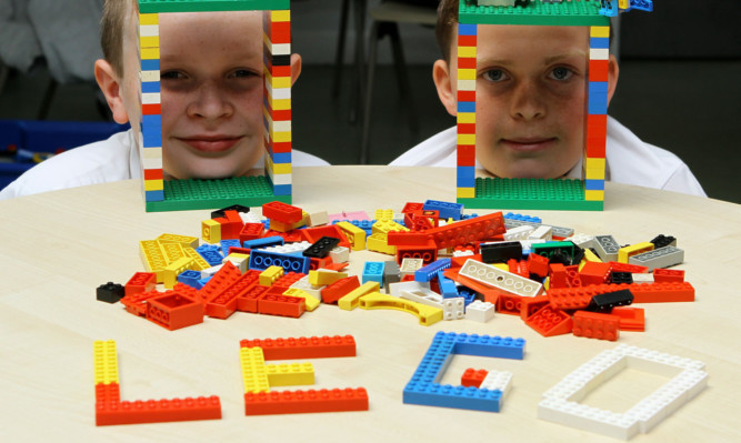 Ross, left, and Alex are hoping the firm will bring Lego to Dundee.