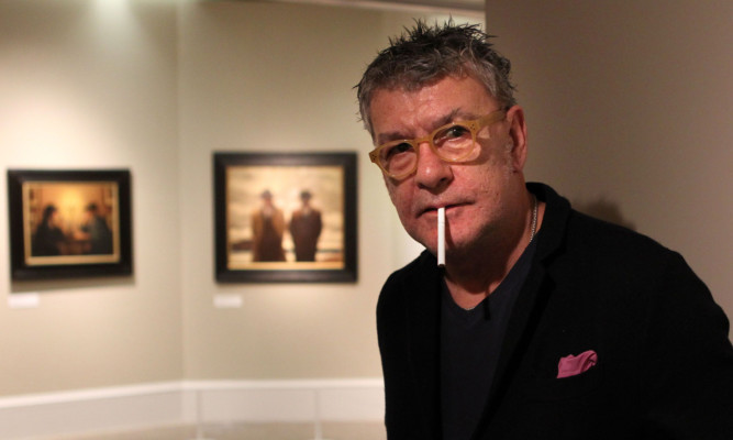 Jack Vettriano who has said he will be unable to paint for the foreseeable future following a shoulder injury.
