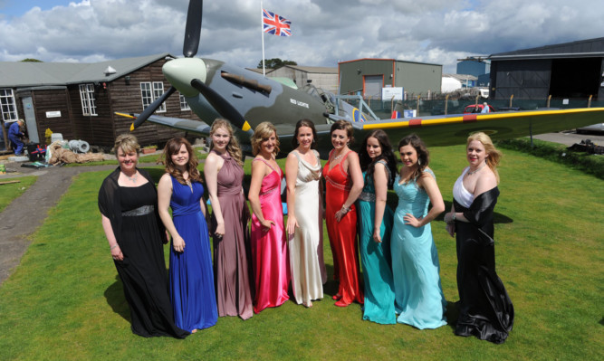 The calendar girls at the Montrose Air Station Heritage Centre.