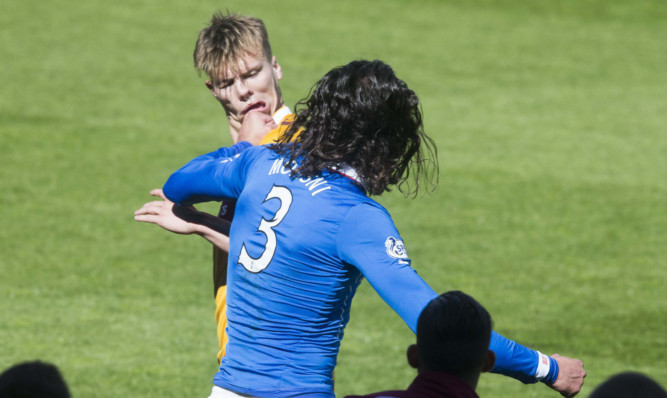 The brawl began after Bilel Mohsni punched Motherwell's Lee Erwin at full time.