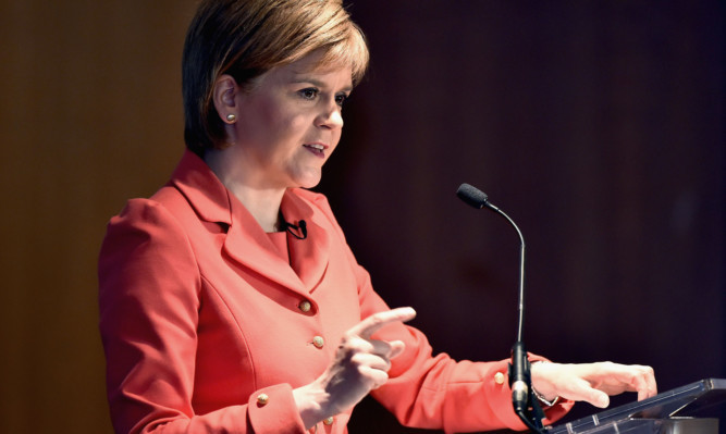 First Minister Nicola Sturgeon.