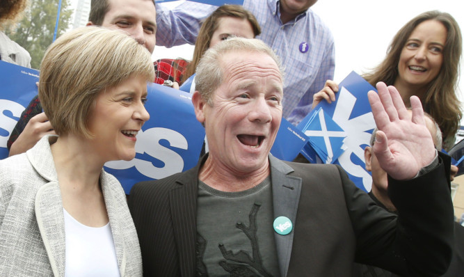 Actor Peter Mullan was a keen backer of  Yes Scotland during the independence referendum campaign.