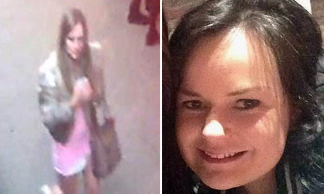 The young woman (left) was seen at about 12.30am on Dumbarton Road near to Gallus Pub and Sanctuary nightclub where Karen Buckley (right) spent the evening before she disappeared.