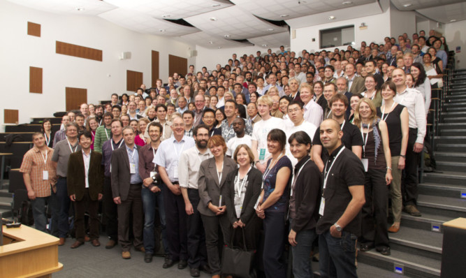 Delegates at the International Society of Root Research conference hosted by the James Hutton Institute and held at Dundee University.