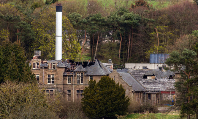 Strathmartine Hospital was badly damaged by repeated fires in recent years. (library photo)