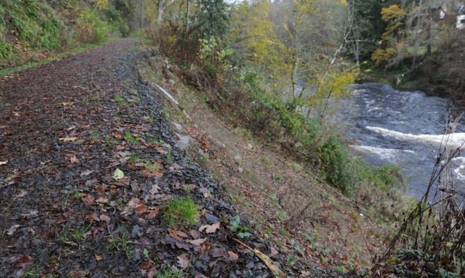 Blairgowries Oakbank Road was fenced off two years ago.