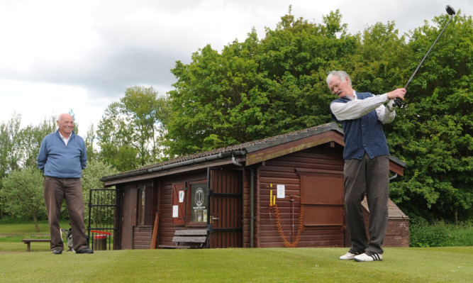 Lochore Meadows Golf Club members Davie Queen, left, and Ronnie Pettigrew.