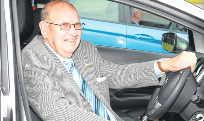 Bill Lakie has no plans to give up driving despite being in his eighties.