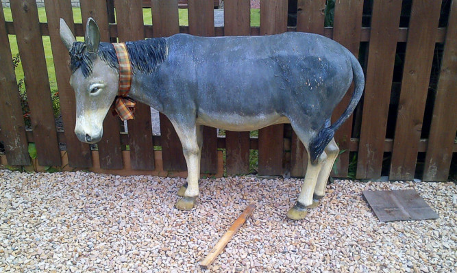 Animal welfare officers were called to an incident of donkey neglect but surprised to discover the creature was the life-sized garden ornament.