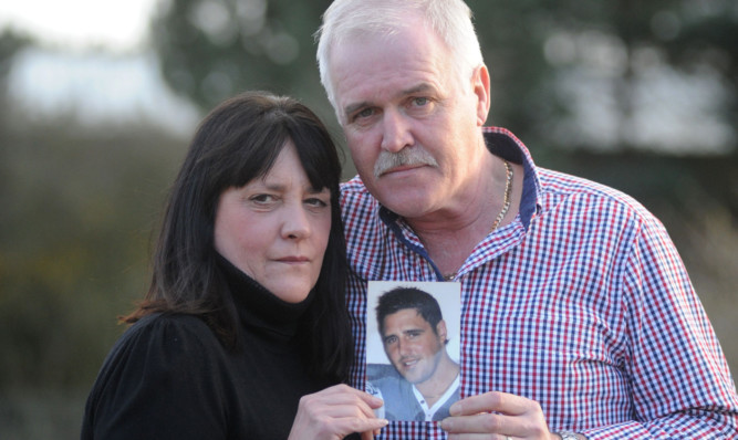 Alan McLean and wife Tina mourn their son Barry, who was stabbed to death in Burntisland.