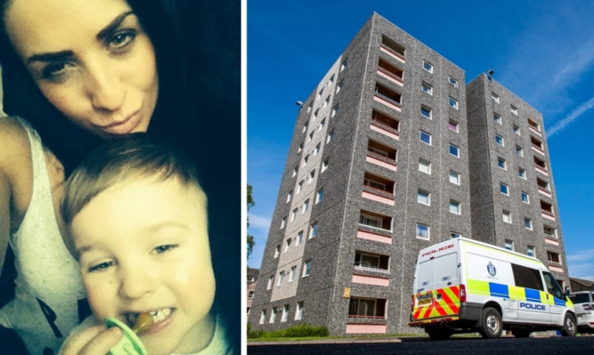 Lydia Macdonald with her son Mason. The youngster spent two days in the Perth flat with his mother's body after she passed away.