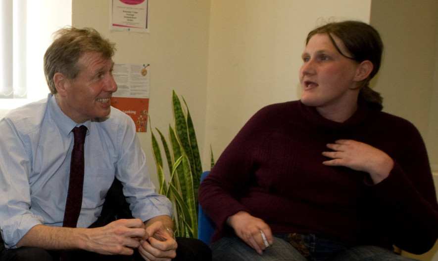 Ferguson with Scottish justice secretary Kenny MacAskill.