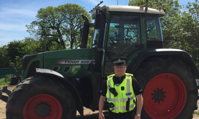 Theft of farm machinery and fuel are among the the issues facing PC Stuart Bruce and officers.