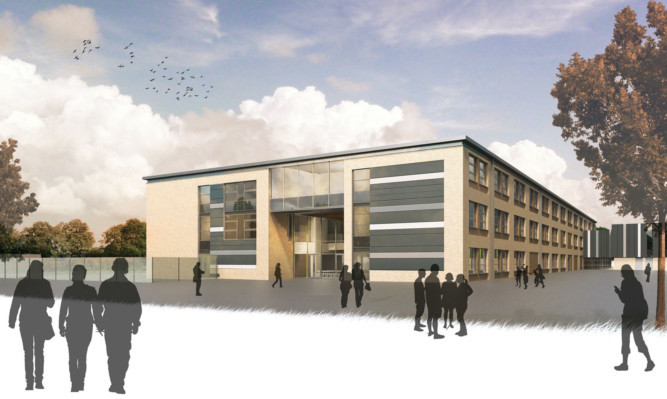 An artist's impression of the new Sidlaw View Primary School.