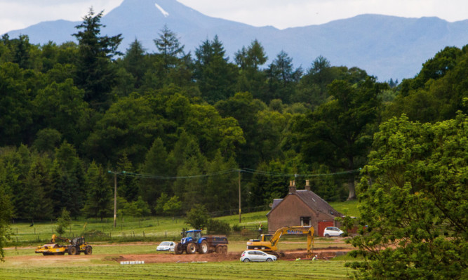 Work is ongoing at Strathallan Estate to prepare for next months festival.