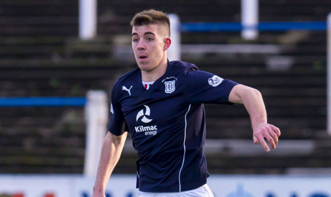 Declan Gallagher in action for Dundee.